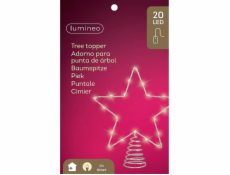Dekorace Hvězda s LED osvětlením, bílá