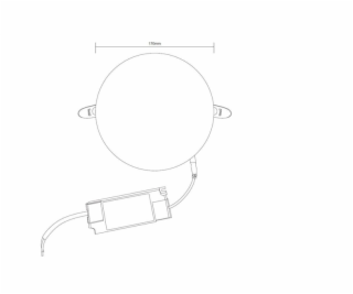 Vestavné svítidlo Domoletti FRAMELESS, 24W, 4000°K, LED