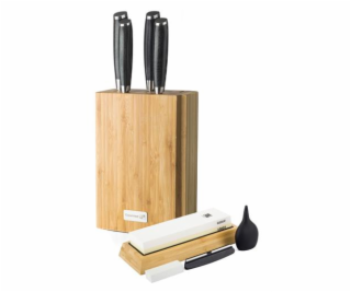 Sada nožů G21 Gourmet Damascus v bambusovém bloku 4 ks + ...