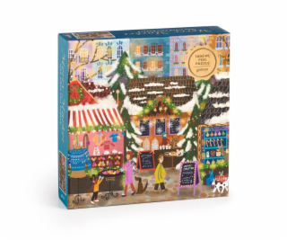 Galison Fóliové puzzle Joy Laforme Vánoční trhy 1000 dílků