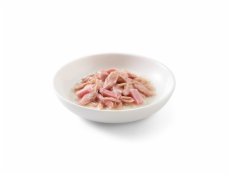 SCHESIR Tuňák se šunkou ve vývaru - mokré krmivo pro kočky - 140g