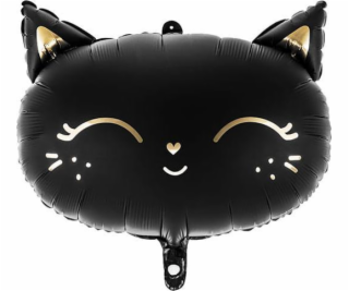 Party Deco fóliový balónek Kitty Black 48x36cm