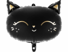 Party Deco fóliový balónek Kitty Black 48x36cm