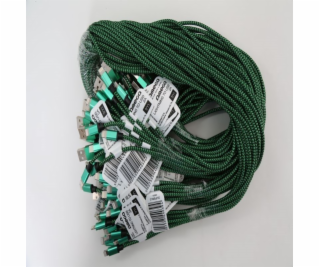 Omega USB-A USB kabel – 1 m zelený (OUFBBLG)