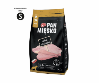 PÁN MIESKO Králik s bažantom S - suché mäso pre psov - 9 kg