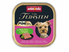 ANIMONDA Vom Feinsten Adult Mini Beef, duck and oregano - mokré krmivo pro psy - 100g