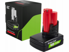 Zelená baterie Green Cell pro Milwaukee M12 12V 6Ah náhradní M12 B6 4932451395