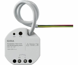 GIRA Reléový aktor GIRA 1x 16 A PT bin vstup. 3x KNX 506100