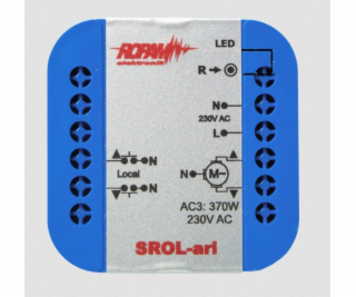 Ropam  SROL-ari bezdrátový, ovladač rolety do uší 230VAC,...