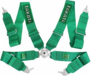 MTuning_F Sportovní opasky 4p 3 Green - Takata Replica po...
