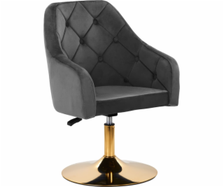 Activeshop 4Rico otočné křeslo QS-BL14G sametově šedé