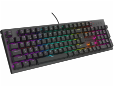Klávesnice Genesis GENESIS THOR 303 US HERNÍ KLÁVESNICE RGB PODSVÍCENÍ MECHANICKÝ HNĚDÝ SPÍNAČ ČERNÝ HOT SWAP