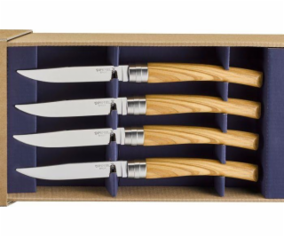 Opinel  Sada 4 stolních nožů z olivového dřeva