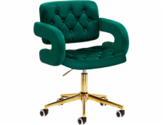 Activeshop 4Rico Otočná židle QS-OF213G sametově zelená