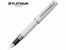 Plnicí pero Platinum  Proycon Porcelain White, F, bílé
