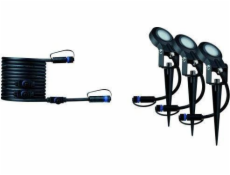 Paulmann Outdoor Plug and Shine Spotlight Sting IP67 3000K 3x6W 24V rozšiřující sada stmívatelná