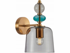 Nástěnné svítidlo Italux Italux Namos WL-27092B-MC-BRO nástěnné svítidlo moderní moderní kovové skleněné stínidlo 1x40W E27 zlatá/vícebarevná