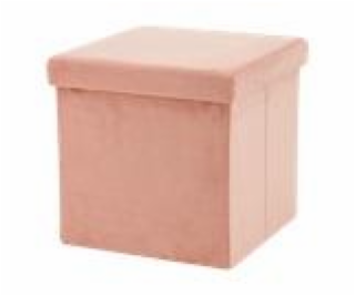 Pouf Domoletti HS522-11, ružový, 38 cm x 38 cm x 38 cm