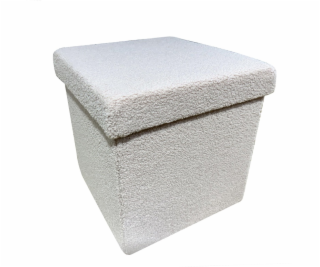 Pouf Domoletti HS522-10, sivý, 38 cm x 38 cm x 38 cm