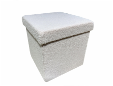 Pouf Domoletti HS522-10, sivý, 38 cm x 38 cm x 38 cm