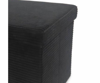 Pouf DOMOLETTI MAEO, černý, 38×38×38 cm