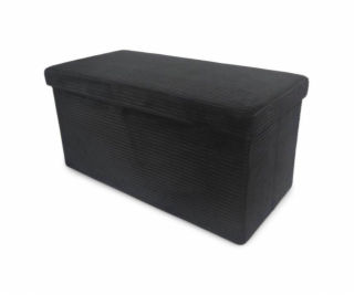 Pouf DOMOLETTI MATEO, černý, 38×38×76 cm