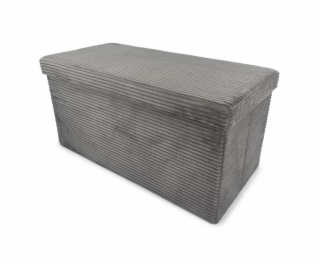POUF 38X38X76 CM ŠEDÁ VELK