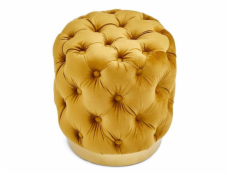 Pouf Domoletti AHIGA, hořčice, 40 cm x 40 cm x 43 cm