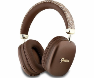 Hnědá sluchátka s logem Guess Metallic Script (GUBHK1GCTCSW)