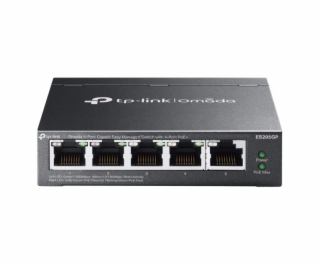 Switch TP-Link ES205GP 1x GLan, 5x GLan, 4x PoE+, 65W, Om...