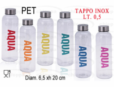 Láhev na pití 500 ml s uzávěrem plast dekor
