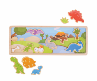 Bigjigs Toys magnetické puzzle dinosauri