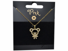 Pozlátená retiazka s príveskom MACKO