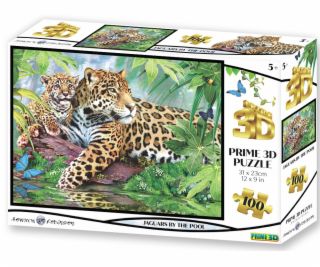 PUZZLE - Jaguári pri bazéne 100 ks