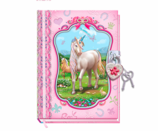 Denník na zámok - jednorožec