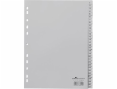 Odolné plastové přepážky s potiskem A4 1-31 PP (652310)