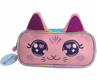 Penál Růžová Kočka 22,5 cm