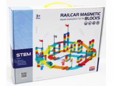Magnetická závodní dráha 240 ks + elektrické auto