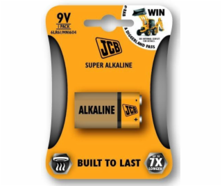 JCB SUPER alkalická baterie 6LR61/9V, blistr 1 ks