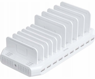 UNITEK CHARGING STATION 10X USB 2.4A 60W WHITE