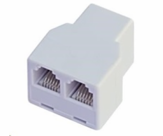 Dvojspojka RJ12, 1x6p6c/2x6p6c - telefonní