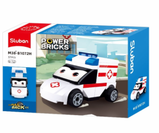 Sluban Power Bricks M38-B1072H Natahovací autíčko s očima...