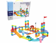 Magnetická závodní dráha 154 ks + elektrické auto