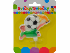 Narozeninová svíčka s FOTBALISTOU a držákem