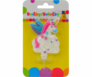 Narozeninová svíčka s JEDNOROŽCEM a držákem