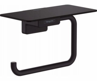 Držák na toaletní papír Hansgrohe s policí, Matte Black B...