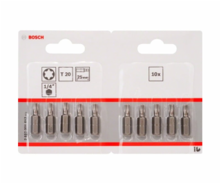 Schrauberbit Extra-Hart, T20, 25mm, 10 Stück
