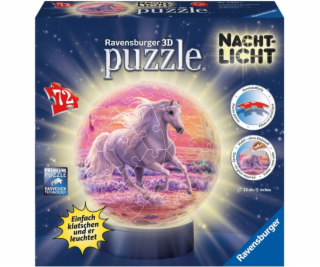 Nachtlicht Pferde am Strand, Puzzle