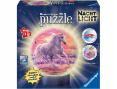 Nachtlicht Pferde am Strand, Puzzle