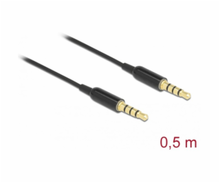 Klinkenkabel 3,5mm 4Pin > 3,5mm 4Pin Stecker Ultra Slim